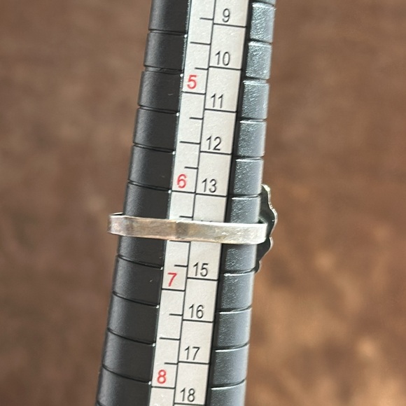 Vintage Stunning Blue Green Azurite Malachite Sterling Ring Stamped 925 Mexico - Picture 6 of 9